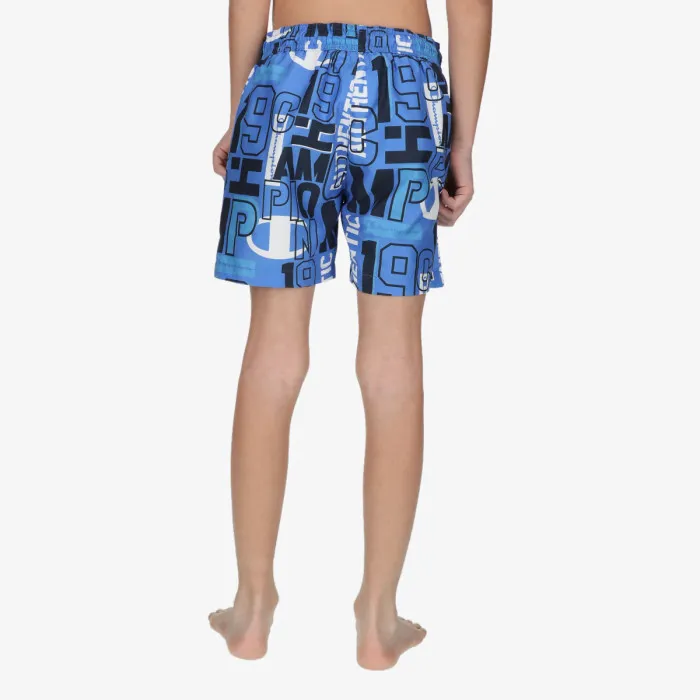 CHAMPION BOYS LOGO SWIM SHORTS 
