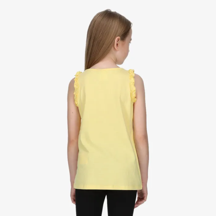 GIRLS FLOWER SLEEVELESS T-SHIRT 