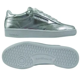REEBOK CLUB C 85 S SHINE   SILVER/WHITE 