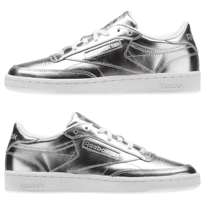 REEBOK CLUB C 85 S SHINE   SILVER/WHITE 
