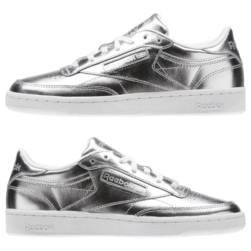 REEBOK CLUB C 85 S SHINE   SILVER/WHITE 