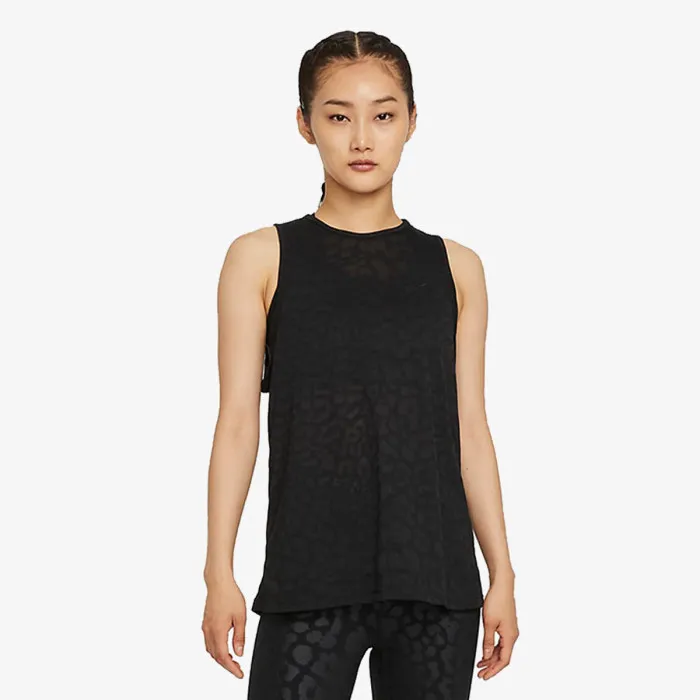 Nike W NP DF SSNL AOP BRNT TANK 