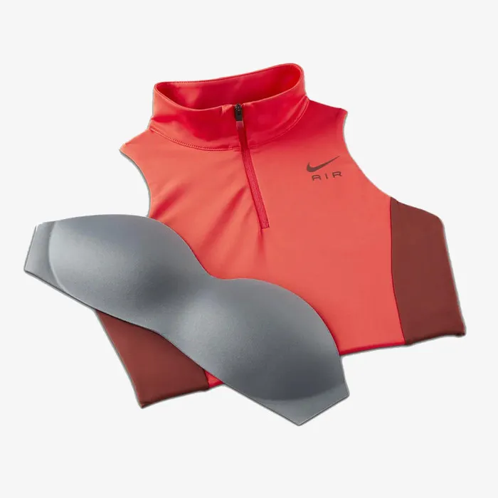 Nike W NK AIR DF SWSH MOCKZIP BRA 