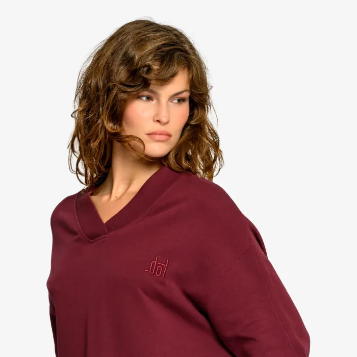 DOT DOT LADIES V NECK SWEATSHIRT 