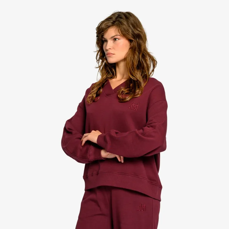 DOT DOT LADIES V NECK SWEATSHIRT 