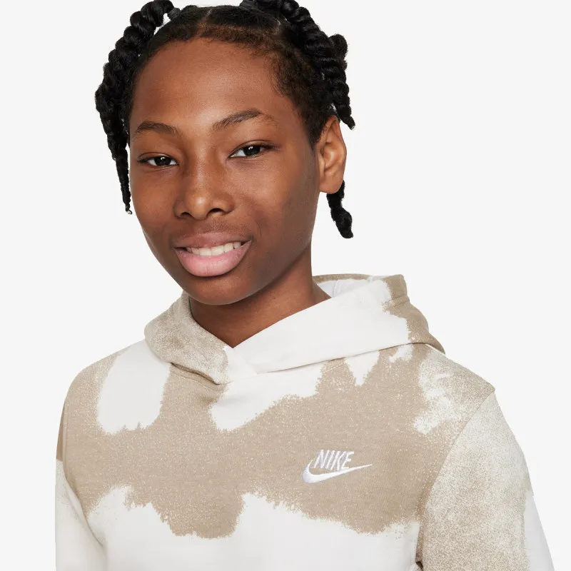 Nike K CLB FLC HBR PO HD WASH AOP