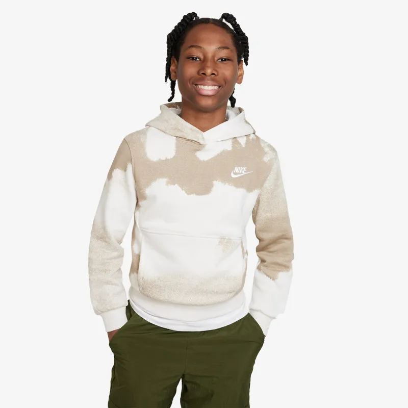 Nike K CLB FLC HBR PO HD WASH AOP