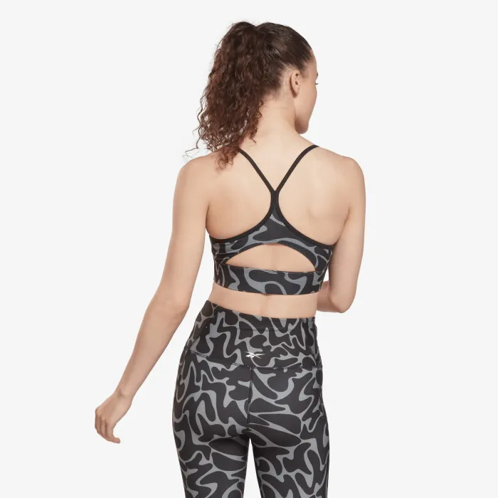 REEBOK WOR AOP TRI BACK BRA 