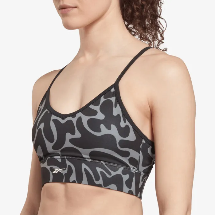 REEBOK WOR AOP TRI BACK BRA 