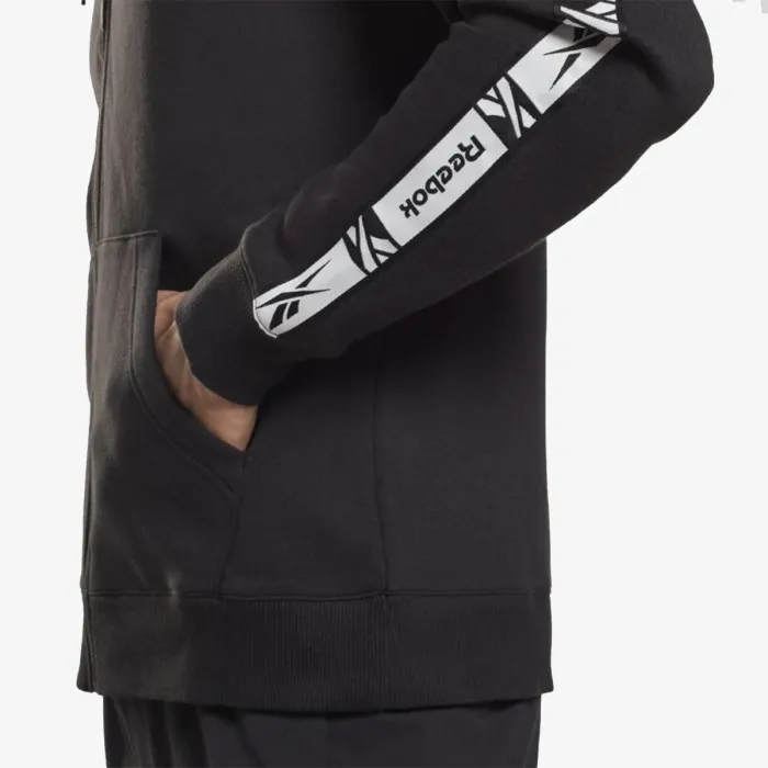 REEBOK Identity Tape Zip Up Hoodie 