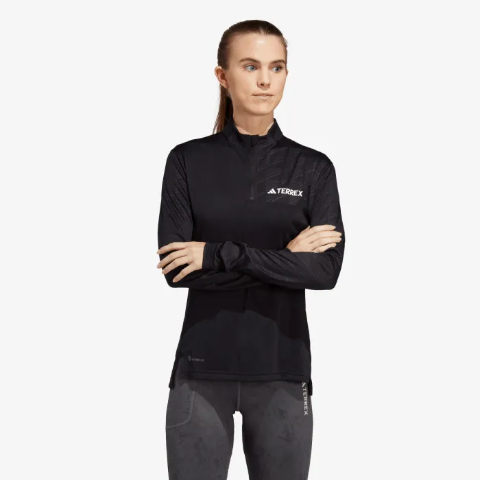 Tričko Terrex Multi Half-Zip Long Sleeve 