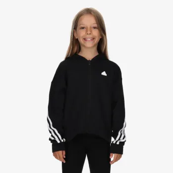 Mikina s kapucňou Future Icons 3-Stripes Full-Zip 