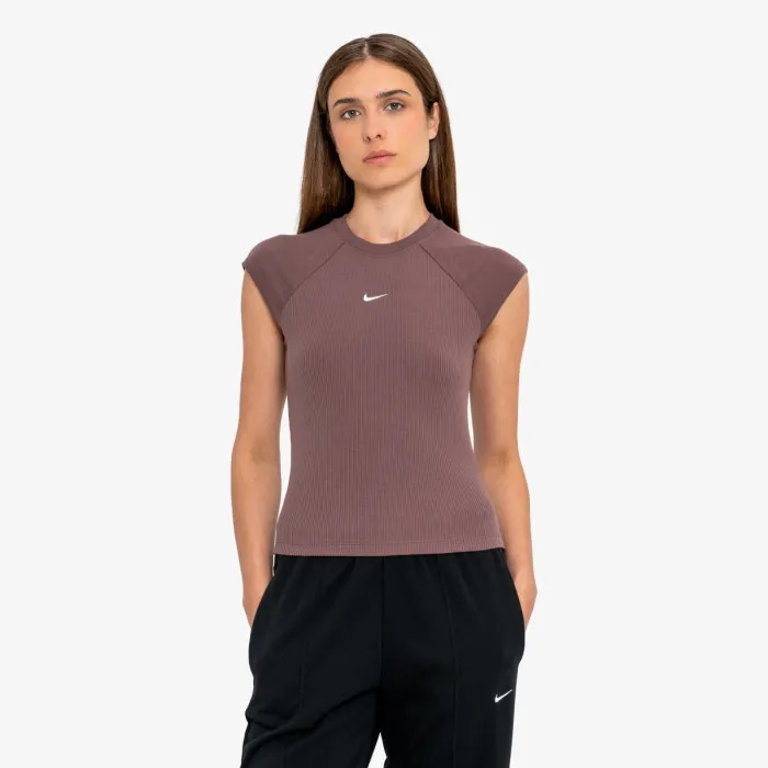 Nike W NSW CHILL KNIT RIB SS TOP 