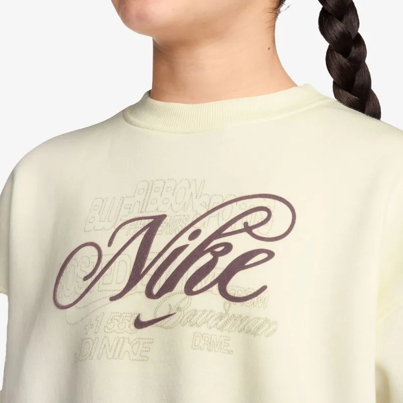 Nike G NSW CLUB FLC BXY CREW GFX 