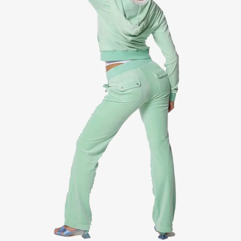 JUICY COUTURE STRAIGHT LEG TRACK PANT WITH POCKET 