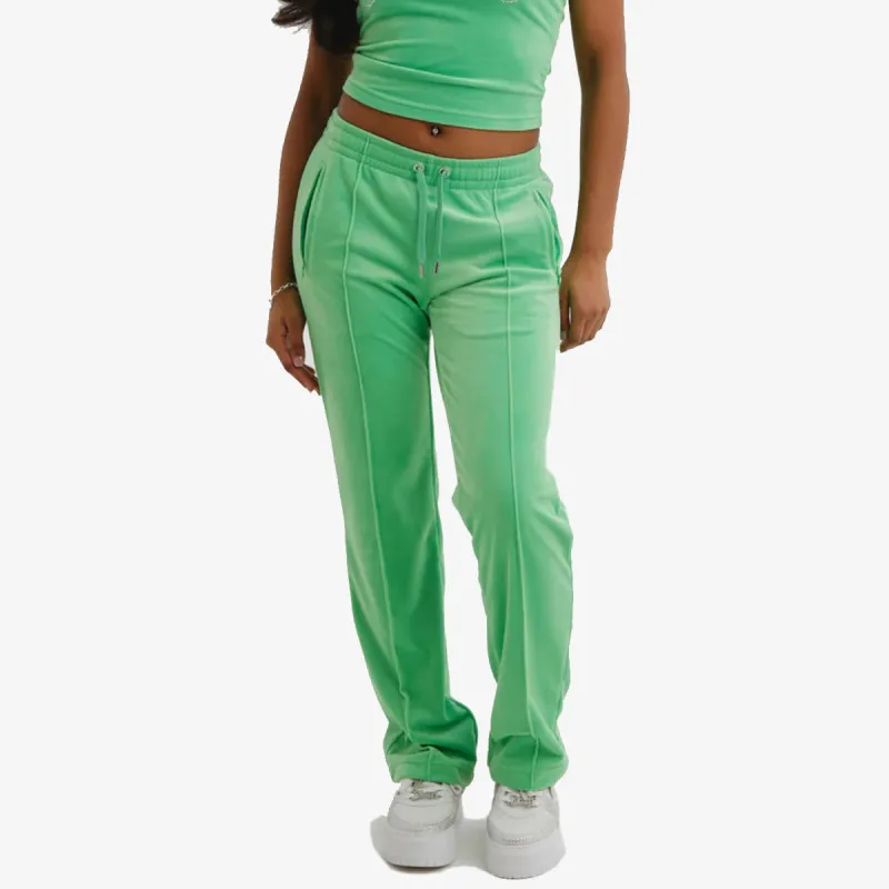 JUICY COUTURE VELOUR TRACK PANT WITH DIAMANTE BRANDIN 