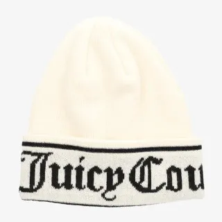 JUICY COUTURE INGRID FLAT KNIT BEANIE