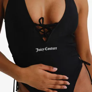 JUICY COUTURE ONE PIECE SWIMSUIT WITH LATTICE DETAIL 