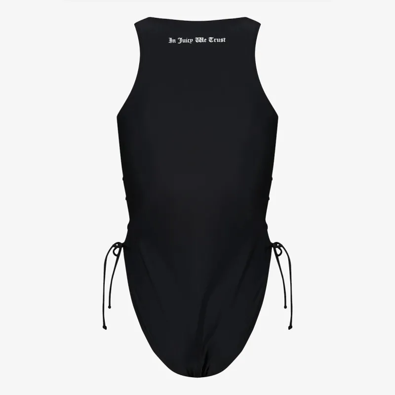 JUICY COUTURE ONE PIECE SWIMSUIT WITH LATTICE DETAIL 