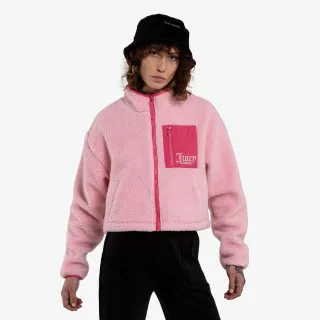 JUICY COUTURE NELLY SHERPA ZIP FLEECE 