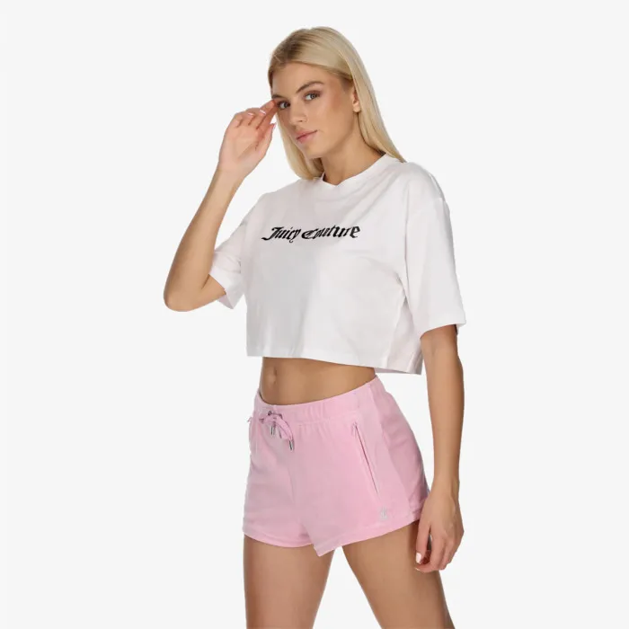 JUICY COUTURE 3D CROPPED TEE 