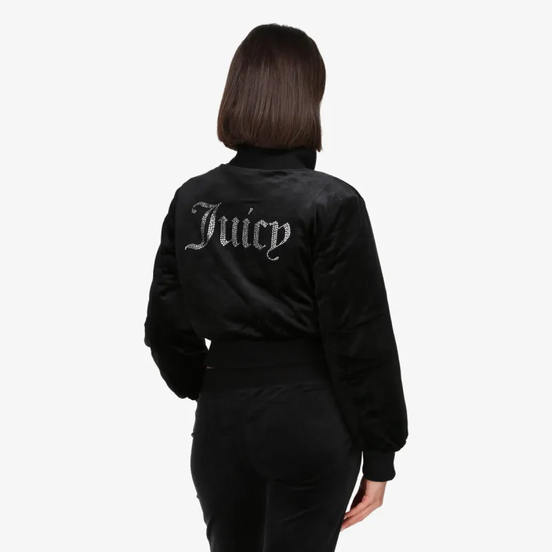 JUICY COUTURE RYDELL DIAMANTE BOMBER COAT 