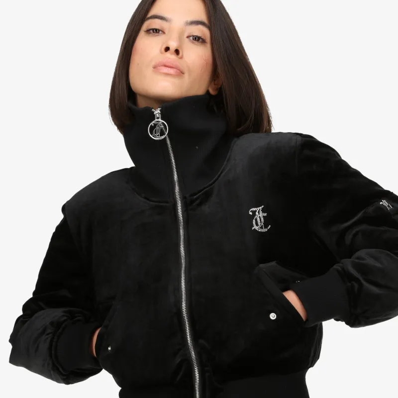 JUICY COUTURE RYDELL DIAMANTE BOMBER COAT 
