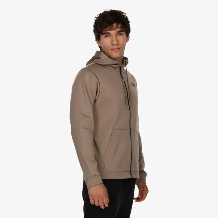 NEW BALANCE TEN PERF FLEECE FULL ZIP HOODIE 