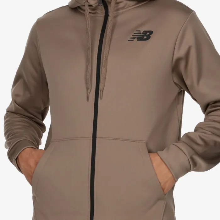 NEW BALANCE TEN PERF FLEECE FULL ZIP HOODIE 