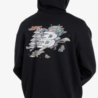 NEW BALANCE Ghica Sport Station Hoodie - BLACK 