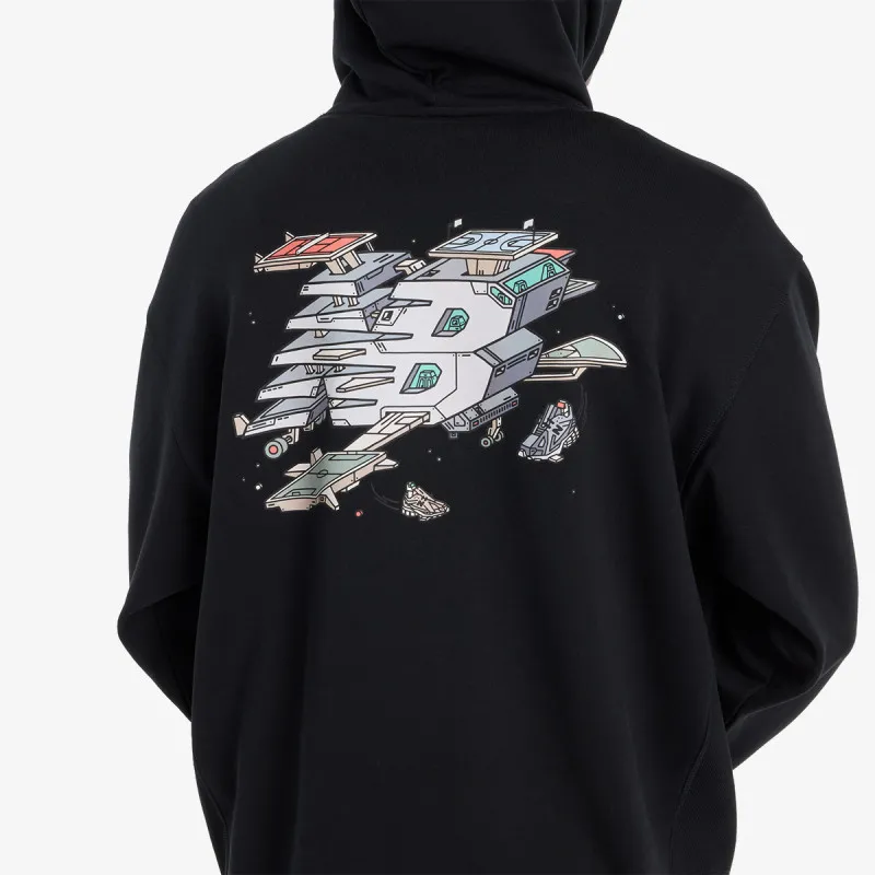 NEW BALANCE Ghica Sport Station Hoodie - BLACK 