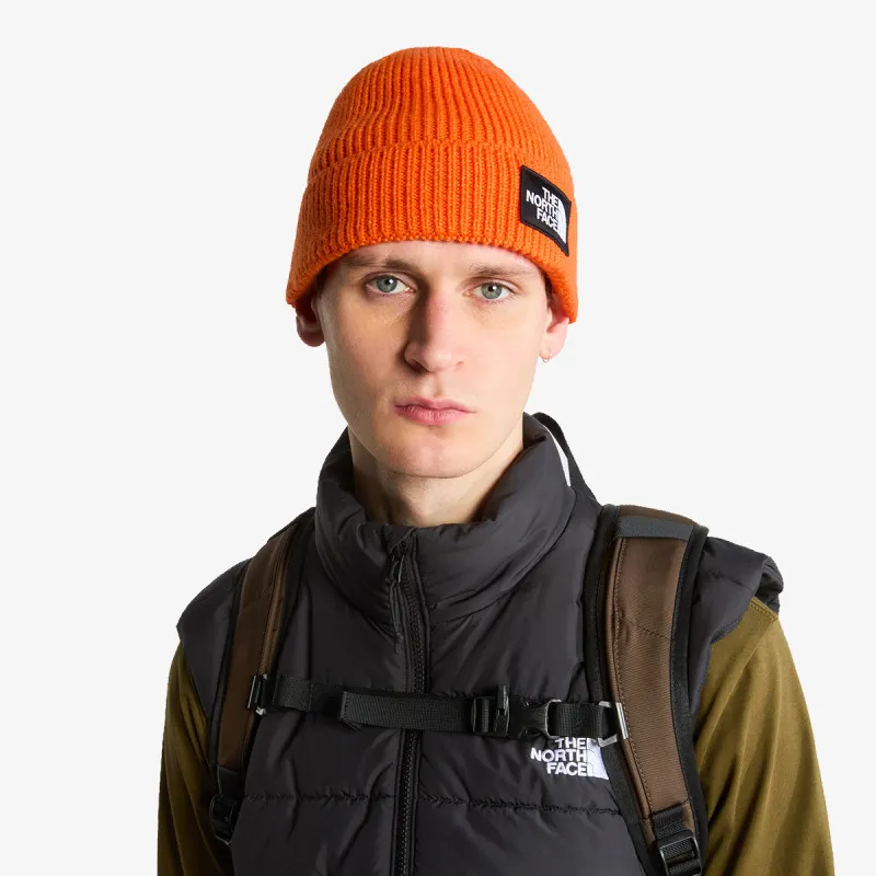 THE NORTH FACE TNF LOGO BOX CUFFED BEANIE 