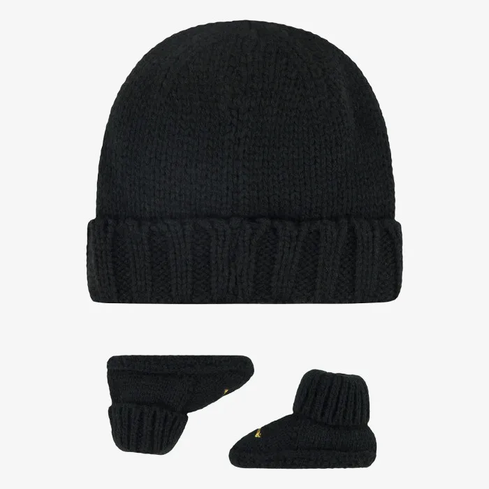 JORDAN JHN CHUNKY KNIT HAT & BOOTIE S 