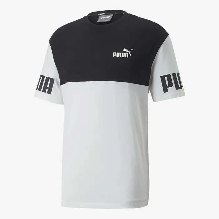 POWER COLORBLOCK TEE WHITE 
