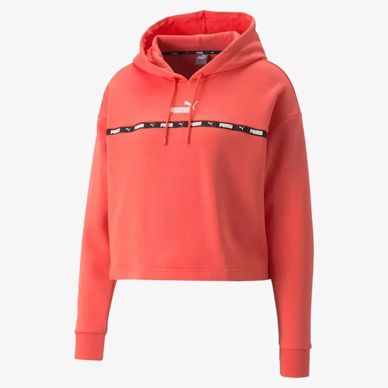 PUMA POWER TAPE HOODIE FL SALMON