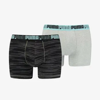 PUMA MEN SPACEDYE STRIPE BOXER 2P LIGHT 