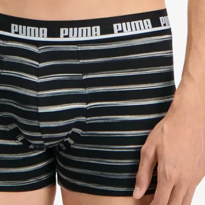 MEN SPACEDYE STRIPE BOXER 2P 