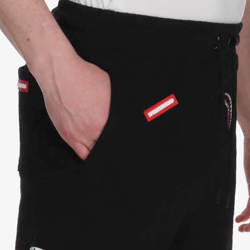 SPRAYGROUND SHARK PATCHES SHORTS BLK 
