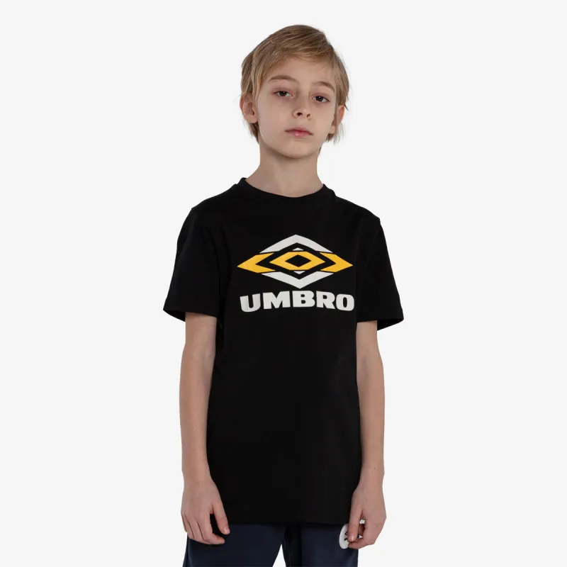 UMBRO RETRO DOUBLE LOGO T SHIRT JNR