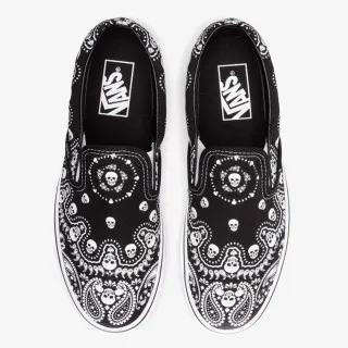 VANS UA CLASSIC SLIP-ON BANDANA BLACK
