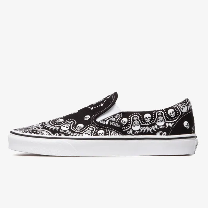 VANS UA CLASSIC SLIP-ON BANDANA BLACK 