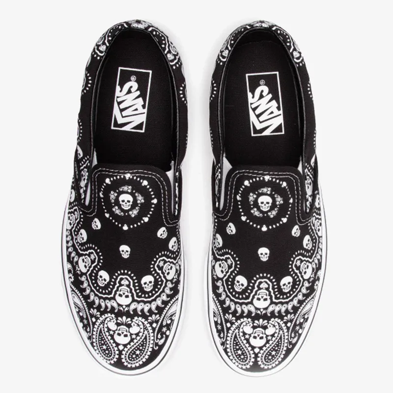 VANS UA CLASSIC SLIP-ON BANDANA BLACK