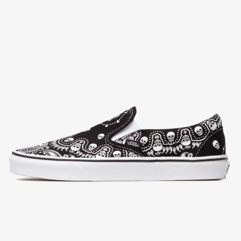 VANS UA CLASSIC SLIP-ON BANDANA BLACK