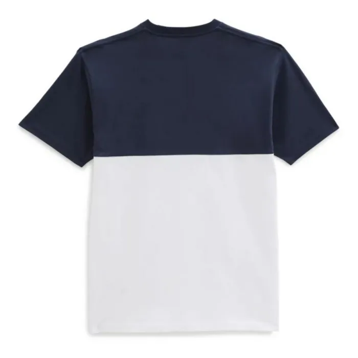 MN COLORBLOCK TEE WHITE/DRESS BLU 