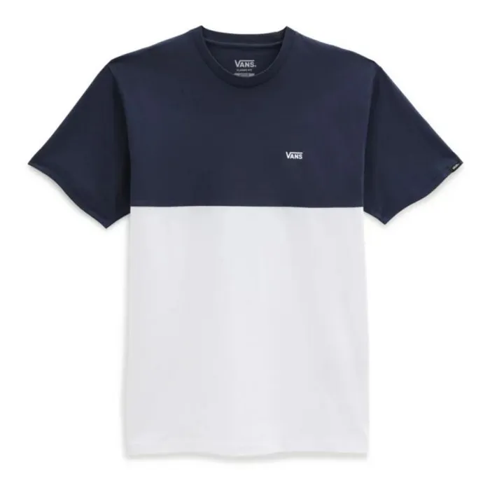 MN COLORBLOCK TEE WHITE/DRESS BLU 