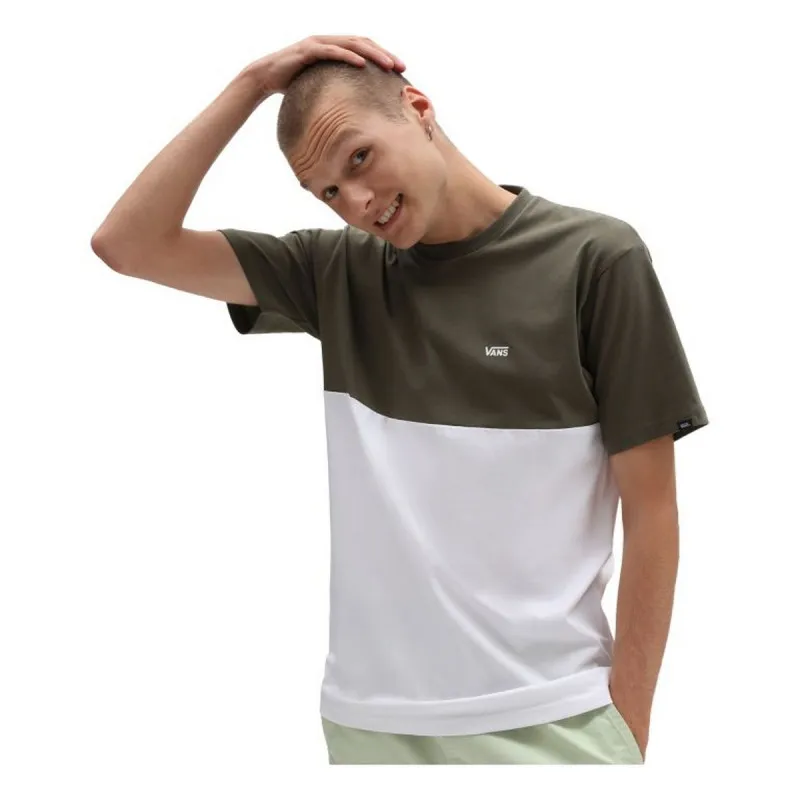 MN COLORBLOCK TEE WHITE/GRAPE LEA