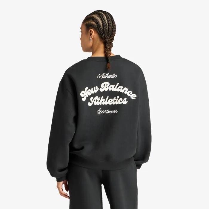 NEW BALANCE Linear Heritage Fleece Crew 